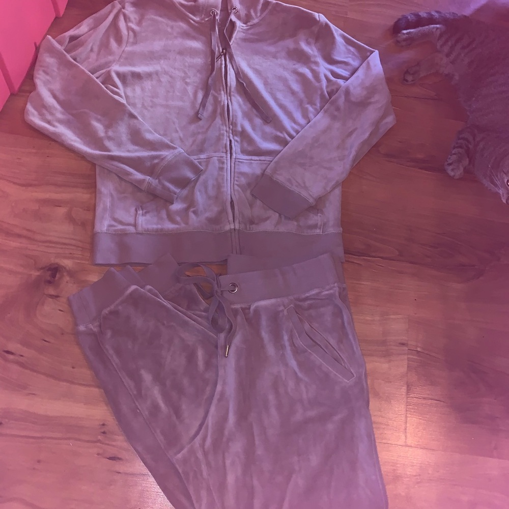 Velour tracksuit